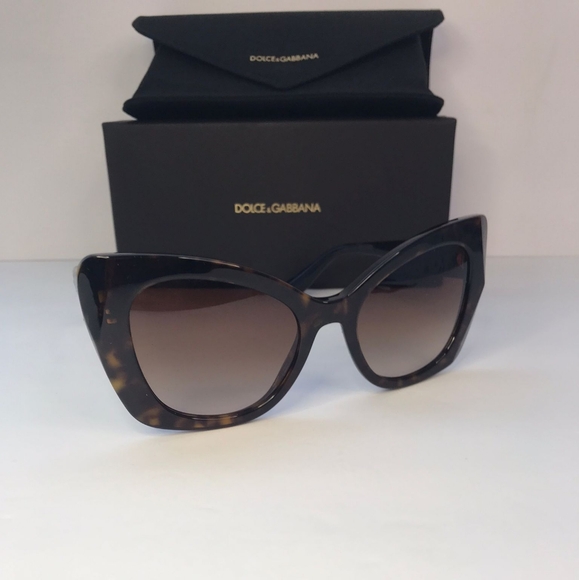 New - Dolce & GabbanaDG4405 Women's Butterfly Sunglasses, Tortoise/Brown Gradi… - Picture 15 of 17